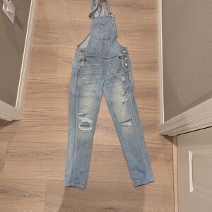 Stylish Blue Denim Overalls